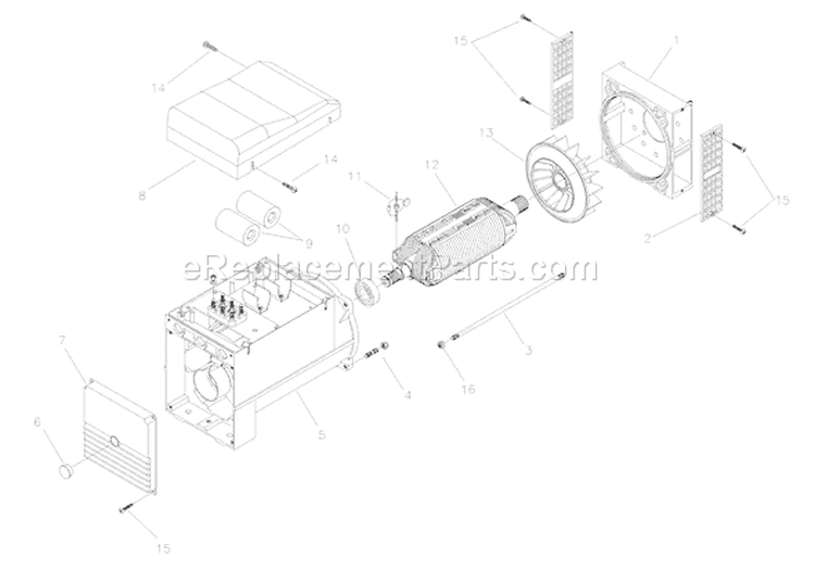 Page A Diagram and Parts List for 1339-0  Briggs and Stratton Generator